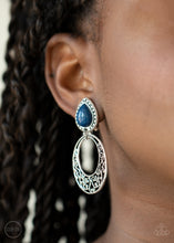 Load image into Gallery viewer, Paparazzi&#39;s Exotic Escape - Blue Clip-on earrings
