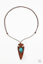 Load image into Gallery viewer, Paparazzi&#39;s Hold Your ARROWHEAD Up High - Blue Urban Men necklace
