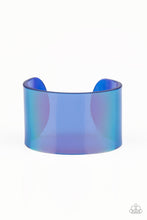 Load image into Gallery viewer, Paparazzi&#39;s Holographic Aura - Blue Acrylic bracelet
