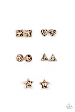 Load image into Gallery viewer, Paparazzi&#39;s Starlet Shimmer- Cheetah-like print earrings (Children&#39;s Jewelry)
