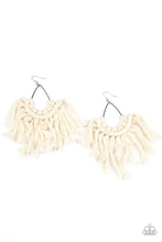 Load image into Gallery viewer, Paparazzi&#39;s Wanna Piece Of MACRAME? - White earrings
