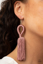 Load image into Gallery viewer, Paparazzi&#39;s Tassels and Tiaras - Pink earrings
