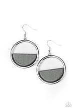 Load image into Gallery viewer, Paparazzi&#39;s Stuck In Retrograde - Silver Acrylic earrings
