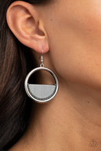 Load image into Gallery viewer, Paparazzi&#39;s Stuck In Retrograde - Silver Acrylic earrings
