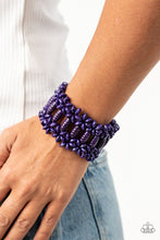 Load image into Gallery viewer, Paparazzi&#39;s Fiji Flavor - Purple wood bracelet
