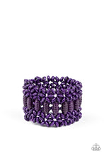 Load image into Gallery viewer, Paparazzi&#39;s Fiji Flavor - Purple wood bracelet
