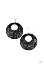 Load image into Gallery viewer, Paparazzi&#39;s Tropical Canopy - Black wood earrings
