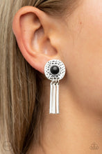 Load image into Gallery viewer, Paparazzi&#39;s Desert amulet - Black Clip-On earrings
