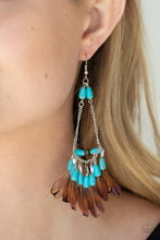 Load image into Gallery viewer, Paparazzi&#39;s Haute Hawk - Blue earrings
