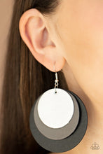 Load image into Gallery viewer, Paparazzi&#39;s LEATHER Forecast - Black earrings
