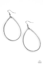 Load image into Gallery viewer, Paparazzi&#39;s Just ENCASE You Missed It - Black hoop earrings
