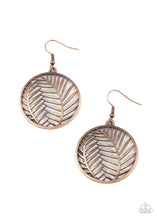 Load image into Gallery viewer, Paparazzi&#39;s Palm Perfection - Copper hoop earrings
