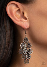 Load image into Gallery viewer, Paparazzi&#39;s Blushing Blooms - Copper earrings
