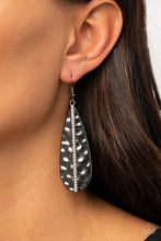 Load image into Gallery viewer, Paparazzi&#39;s On the Up and UPSCALE - Black earrings
