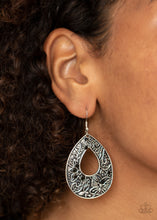 Load image into Gallery viewer, Paparazzi&#39;s Botanical Butterfly - Black earrings
