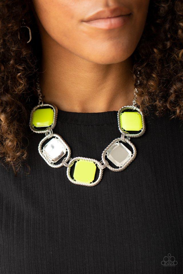 Paparazzi's Pucker Up - Yellow necklace
