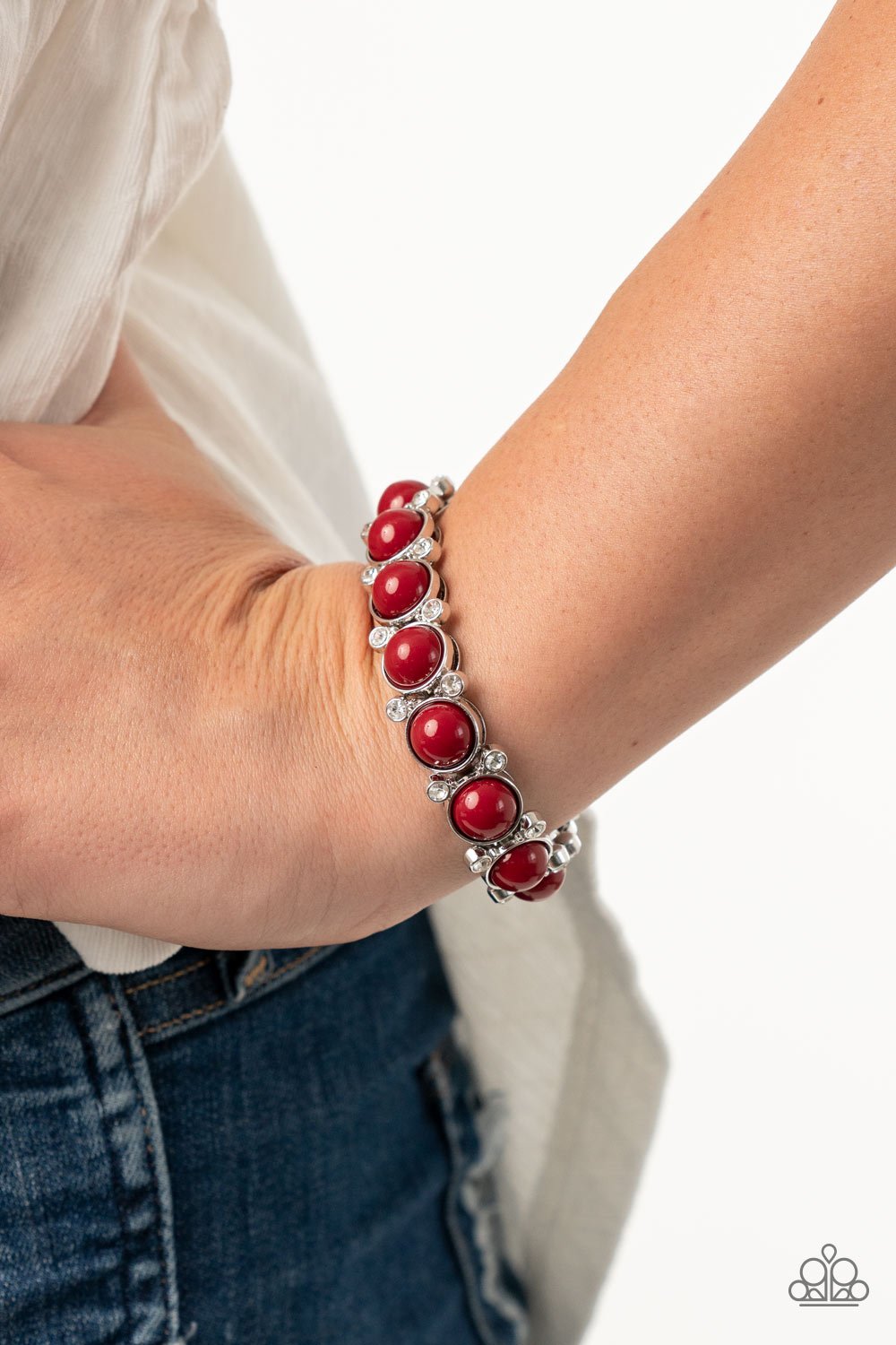 Paparazzi's Flamboyantly Fruity - Red bracelet