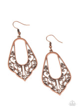 Load image into Gallery viewer, Paparazzi&#39;s Grapevine Glamour - Copper earrings
