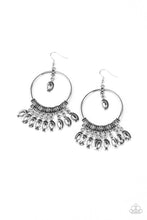 Load image into Gallery viewer, Paparazzi&#39;s Metallic Harmony - Silver hoop earrings
