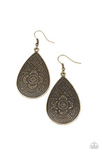 Load image into Gallery viewer, Paparazzi&#39;s Tribal Takeover - Brass earrings
