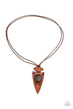 Load image into Gallery viewer, Paparazzi&#39;s Hold Your ARROWHEAD Up High - Black Urban Men necklace
