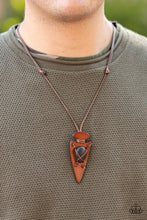 Load image into Gallery viewer, Paparazzi&#39;s Hold Your ARROWHEAD Up High - Black Urban Men necklace
