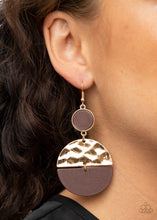 Load image into Gallery viewer, Paparazzi&#39;s Natural Element - Gold Wood earrings
