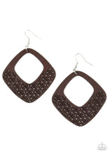 Load image into Gallery viewer, Paparazzi&#39;s WOOD You Rather - Brown wood earrings
