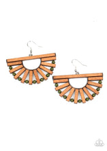 Load image into Gallery viewer, Paparazzi&#39;s Wooden Wonderland - Green Wood earrings
