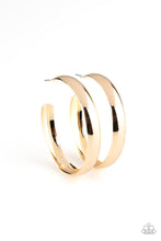 Load image into Gallery viewer, Paparazzi&#39;s Kick Em To the CURVE - Gold hoop earrings
