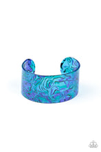 Load image into Gallery viewer, Paparazzi&#39;s Cosmic Couture - Blue Acrylic bracelet

