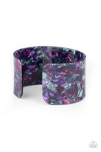 Load image into Gallery viewer, Paparazzi&#39;s Freestyle Fashion - Purple Acrylic bracelet
