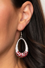 Load image into Gallery viewer, Paparazzi&#39;s Better LUXE Next Time - Red earrings
