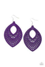Load image into Gallery viewer, Paparazzi&#39;s One Beach At A Time - Purple Wood earrings
