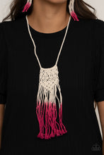 Load image into Gallery viewer, Paparazzi&#39;s Surfin The Net - Pink Urban necklace
