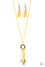 Load image into Gallery viewer, Paparazzi&#39;s Feel at HOMESPUN - Yellow Urban necklace
