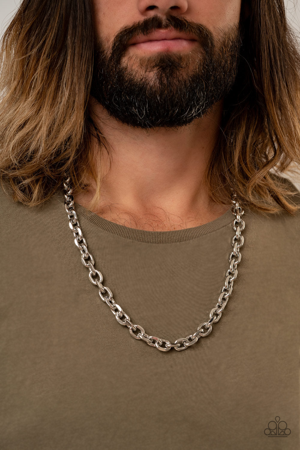 Paparazzi's Steel Trap - Silver Urban Men necklace