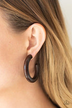 Load image into Gallery viewer, Paparazzi&#39;s Woodsy Wonder - Brown Wood earrings
