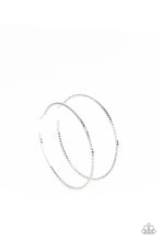 Load image into Gallery viewer, Paparazzi&#39;s Pump Up The Volume - Silver hoop earrings
