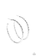 Load image into Gallery viewer, Paparazzi&#39;s Urban Upgrade - Silver hoop earrings
