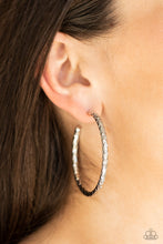 Load image into Gallery viewer, Paparazzi&#39;s Urban Upgrade - Silver hoop earrings
