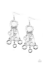 Load image into Gallery viewer, Paparazzi&#39;s Right Under Your NOISE - Silver earrings

