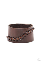 Load image into Gallery viewer, Paparazzi&#39;s Every STITCH Way - Brown Urban Men bracelet
