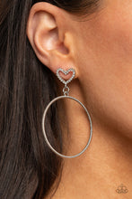 Load image into Gallery viewer, Paparazzi&#39;s Love Your Curves - White hoop earrings
