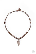 Load image into Gallery viewer, Paparazzi&#39;s Rush In ARROWHEAD-First - Copper Urban Men necklace
