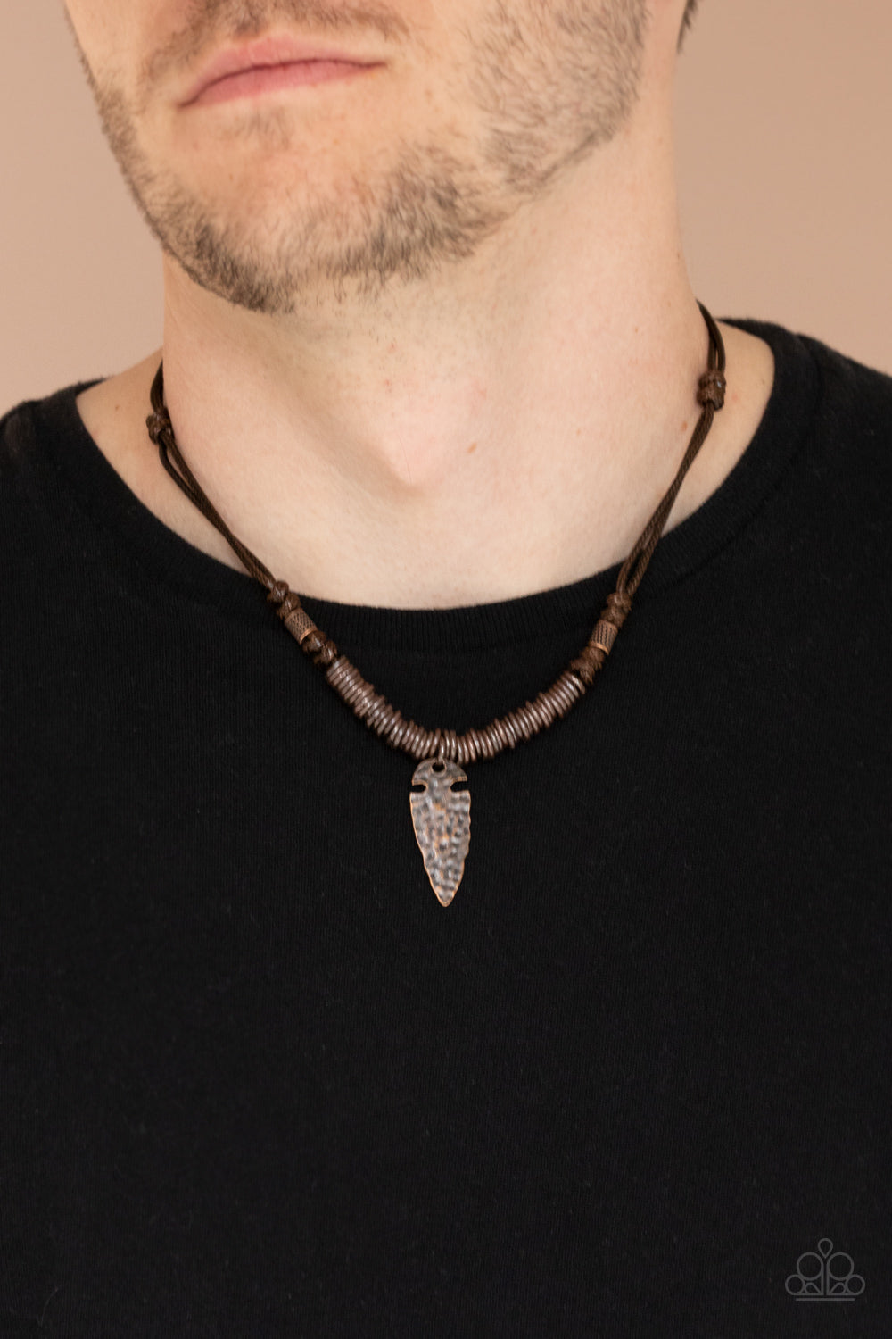 Paparazzi's Rush In ARROWHEAD-First - Copper Urban Men necklace