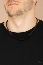 Load image into Gallery viewer, Paparazzi&#39;s Plainly Primal - Brown Urban Men necklace
