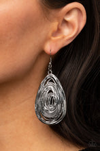 Load image into Gallery viewer, Paparazzi&#39;s Rural Ripples - Black earrings

