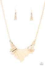 Load image into Gallery viewer, Paparazzi&#39;s Happily Ever AFTERSHOCK - Gold necklace
