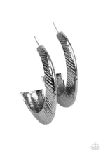 Load image into Gallery viewer, Paparazzi&#39;s I Double FLARE You - Black hoop earrings
